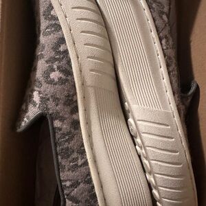 Sofft Gray Leopard-Print Slip-On Sneakers with Cream Soles